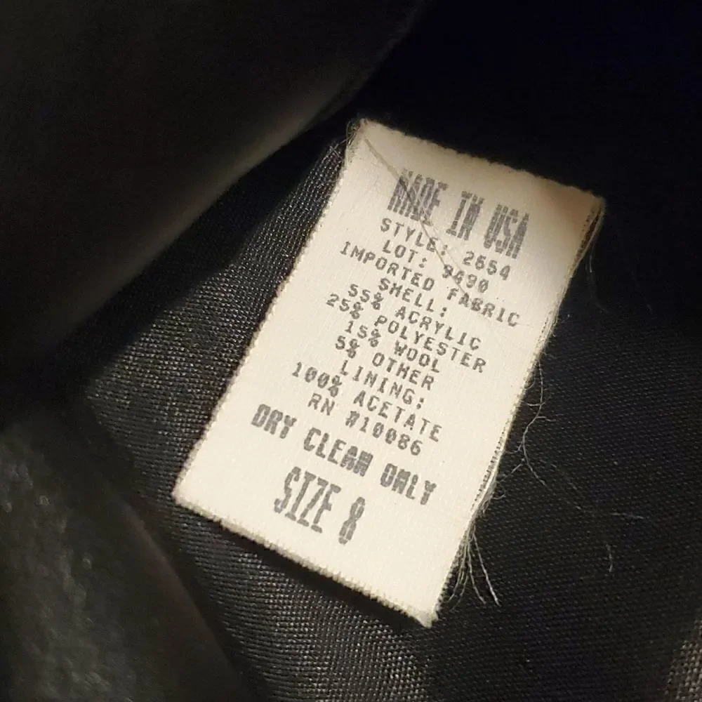 Acrylic blazer with lining